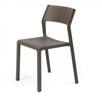 Nardi Trill Bistrot Stackable Resin Hospitality Side Chair - Tobacco